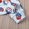 thumbnail image 6 of Coerni Toddler Girls Patriots Romper Spaghetti Strap Harems Pants 250 Anniversary Celebration Print Overalls Summer Fourth of July Outfits, 6 of 6