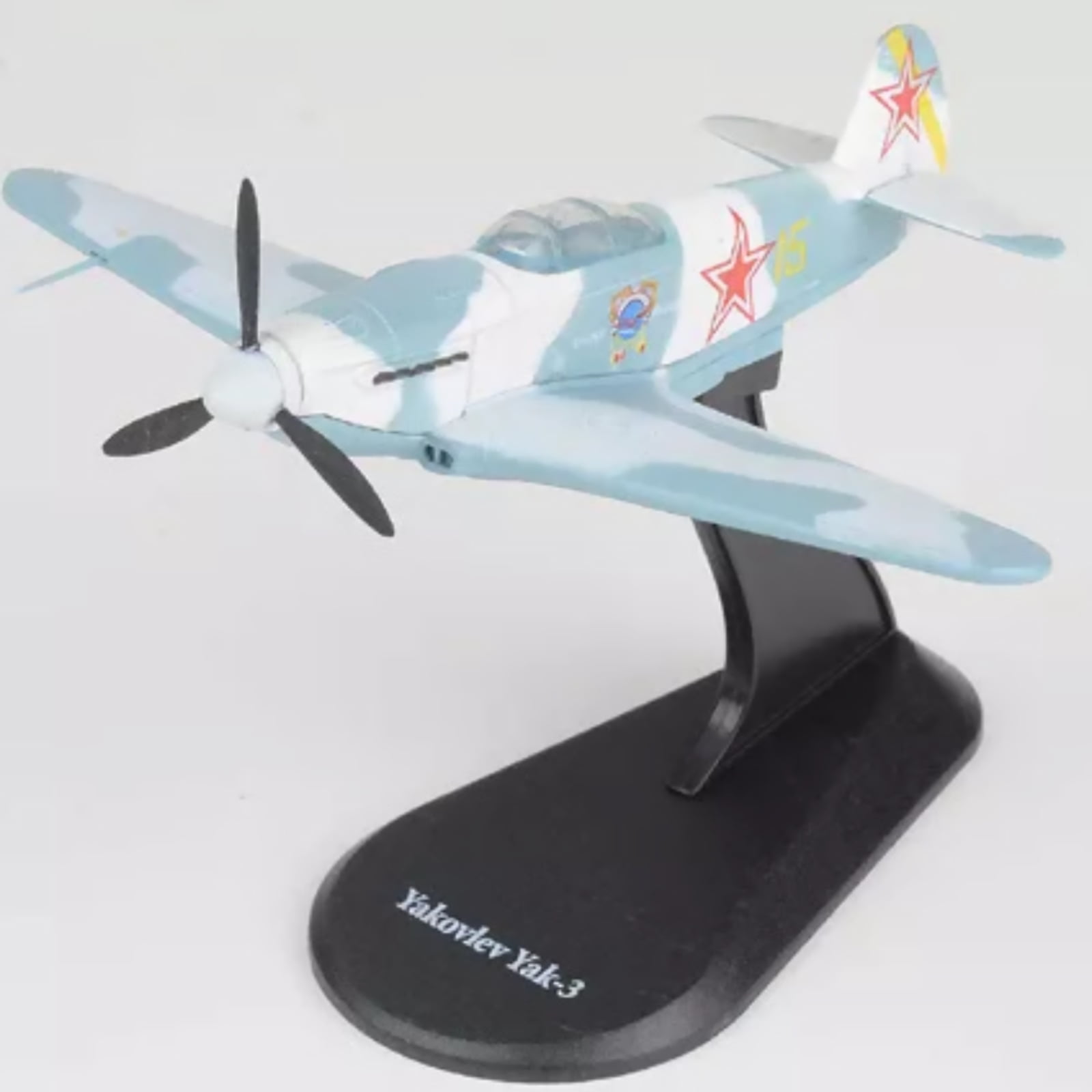 WWII Yak-3 Fighter Diecast Model Airplane for Aviation Enthusiast Desk Decor