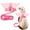Pink, variant on Ferret Angel Wing Harness and Leash Set, Soft Plush Vest with Bell for Small Animal Outdoor Walking, Costume Style.