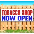 thumbnail image 1 of Tobacco Shop Now Open 13 oz Vinyl Banner With Metal Grommets, 1 of 4