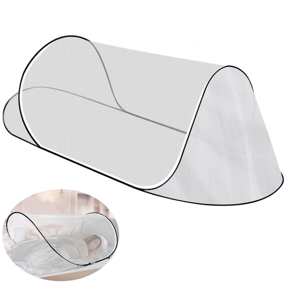 Mosquito Nets Large Pop Up Mosquito Tent Portable Sleeping Mosquito Bed Net Foldable Fine Mesh Travel Netting Tent for Bed Camping Travel Patio,Black,78 * 31 * 22inch(Bottom Fixed Size)