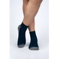 thumbnail image 2 of OTECKA Unisex Performance Quarter Socks with Moisture-Wicking - Cushion Comfort Quarter Socks, Blue - 6 Packs, Small-Medium, 2 of 5