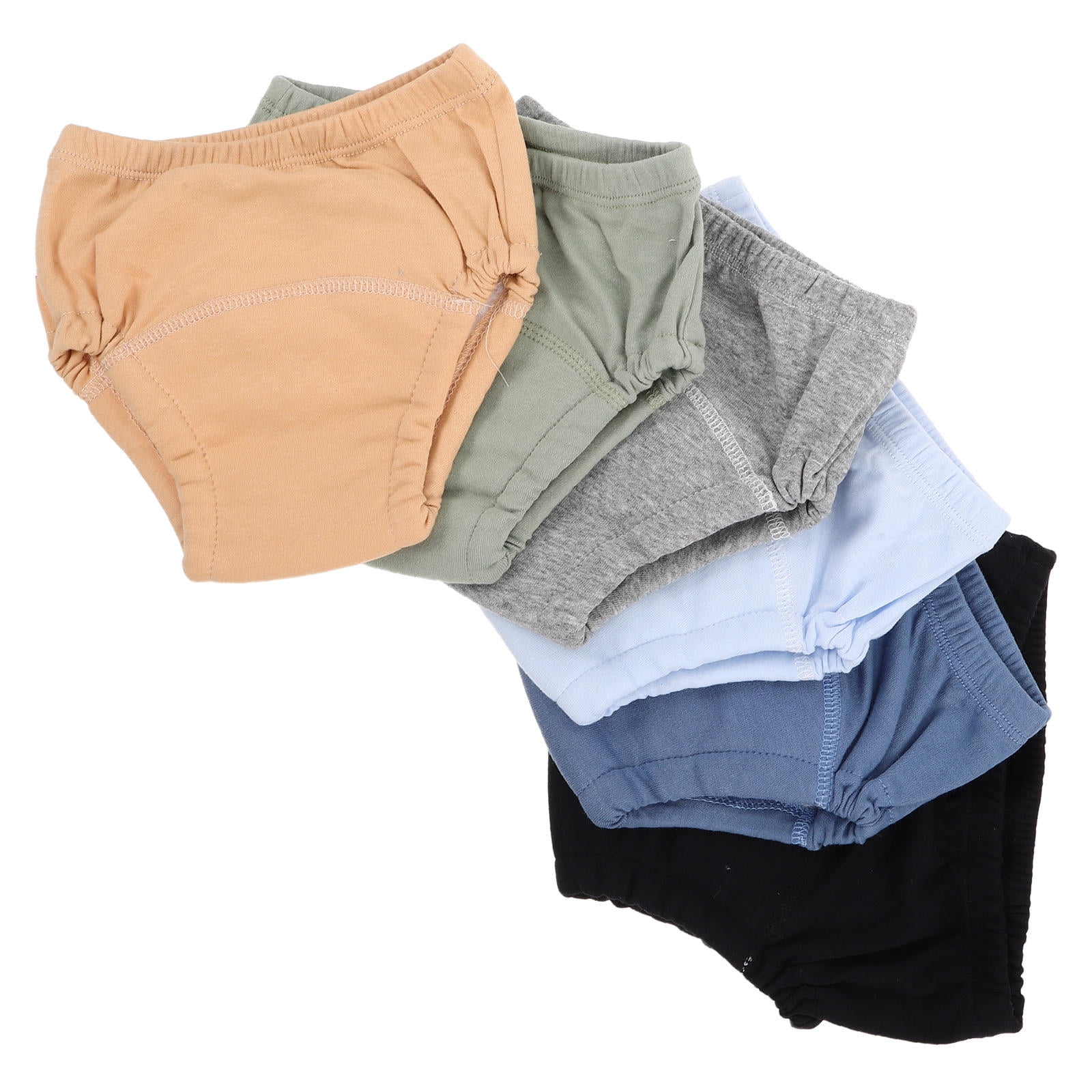 LOLIPPYY 6Pcs Reusable Cotton Training Pants Soft Breathable Leakproof for Newborns