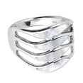 thumbnail image 5 of Amazing Waves of Color Mother of Pearl Inlay Sterling Silver Ring-9, 5 of 5