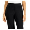 thumbnail image 2 of Karen Scott Pull On Microfleece Pants Deep Black S, 2 of 3