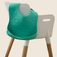 thumbnail image 5 of Busy Baby Silicone, BPA-Free Toddler and Baby Bib with Food Catcher and Utensil Straps, Spearmint, 5 of 8