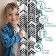 thumbnail image 3 of Blackout Kids Curtains,Black and White Chevron Pattern Childrens Insulated Curtains Set Of 2,Bedroom Essentials,Toddler Room Decor 42x84in(106x213cm), 3 of 5