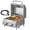 2 Burner with Adapter, variant on SIXDAY 2-Burner Tabletop Gas Grill, 20,000 BTU Portable Propane Grill with Stainless Steel Knobs & Heavy-Duty Grates
