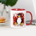 thumbnail image 3 of CafePress - Penguin Snowflakes - 11 oz Ceramic Mug - Novelty Coffee Tea Cup, 3 of 4