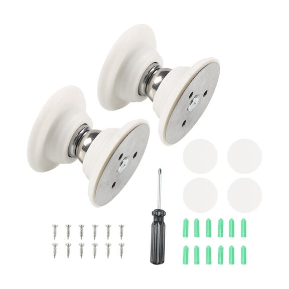 Dickly 2x RV Door Stopper RV Baggage Door Catch for Cargo Trailer Compartments white