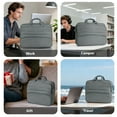 thumbnail image 6 of CshidWorld Laptop Bag for 15.6 inch, Computer Bag Laptop Briefcase Men Women, Laptop Shoulder Bag, Work Messenger Bag Business Travel Office, Gray, 6 of 7