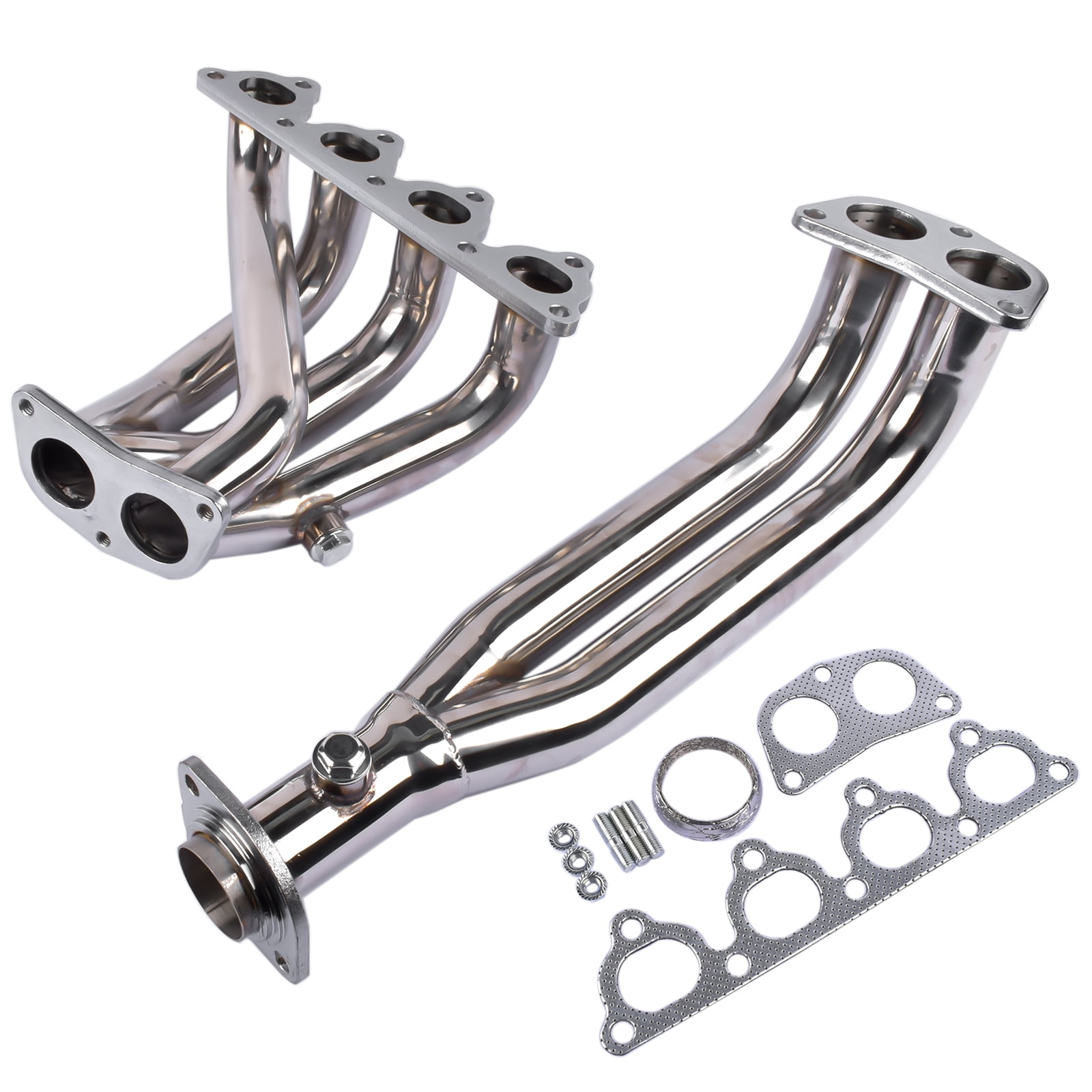 GELUOXI Stainless Exhaust Manifold Header with Gaskets for 88-00 Honda Civic D-series Engine SOHC