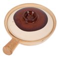 thumbnail image 4 of Ceramic Soup Pot With Lid Terracotta Pan Stew Pots Cooking Casserole Dishes Kitchen Cookware For Pasta Medicine Preparation, 4 of 8