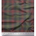 thumbnail image 1 of Soimoi Gray Heavy Canvas Fabric Check Check Decor Fabric Printed Yard 58 Inch Wide, 1 of 2