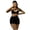 Black, variant on Ygbgbb Bikini Sets for Women Bikini Set Deep V Straps Bikini Tops Three Piece Swimsuit Set Beachwear Two Piece Bathing Suit Summer Swimwear(Black,L)