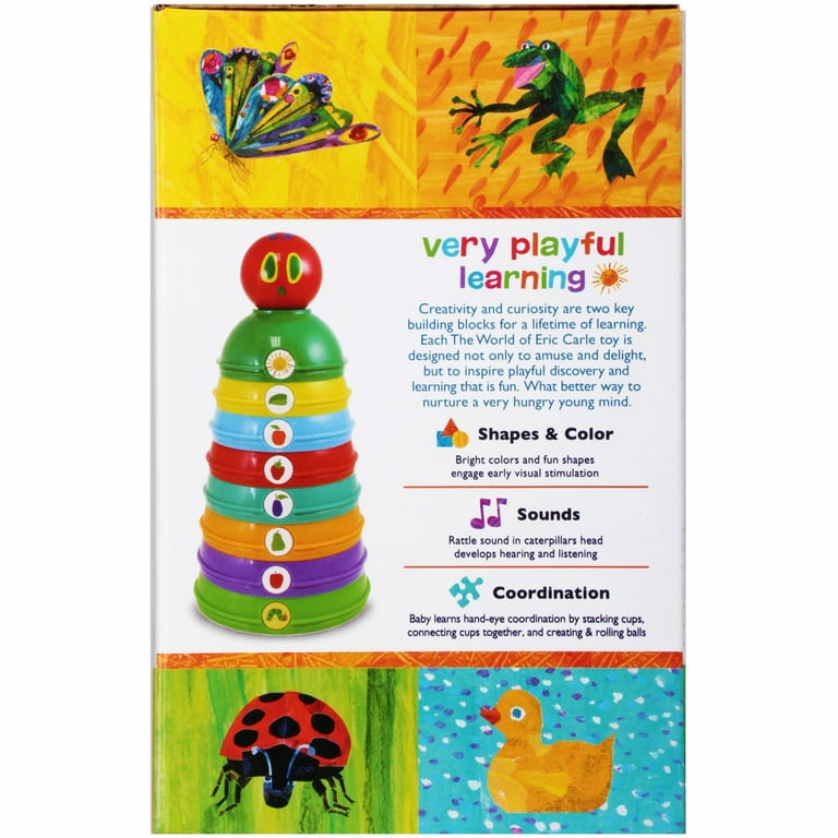 Hungry caterpillar hot sale stacking cups