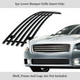 thumbnail image 2 of APS Compatible with Nissan Maxima 2009-2014 Lower Bumper Stainless Steel Black 8x6 Horizontal Billet Front Grill Grille Insert N65225J, 2 of 7