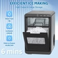 thumbnail image 2 of ADVWIN Nugget Ice Maker Countertop, 44LBS/24H, Self-Cleaning Pebble Ice Maker Machine with Soft Chewable Pellet Ice for Home/Kitchen/Office, 2 of 7