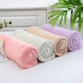 thumbnail image 3 of Double-layer thickened shower cap for women, absorbent and quick-drying, coral fleece hair drying towel, head wrap, 60*40 single layer, brown., 3 of 5