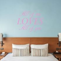 VWAQ All of Me Loves All of You Wall Decal Romantic Wall Decor