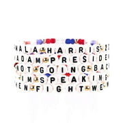 ART-YUXIN Kamala Harris 2024 Bracelets President Vote Campaign Merch Kamala Harris Merchandise Bracelet for Women Men