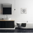 thumbnail image 2 of Wash Your Hands Please Phrase Parisian Soap Bathroom Typography Gallery-Wrapped Canvas Print Wall Art, 17x17, 2 of 6