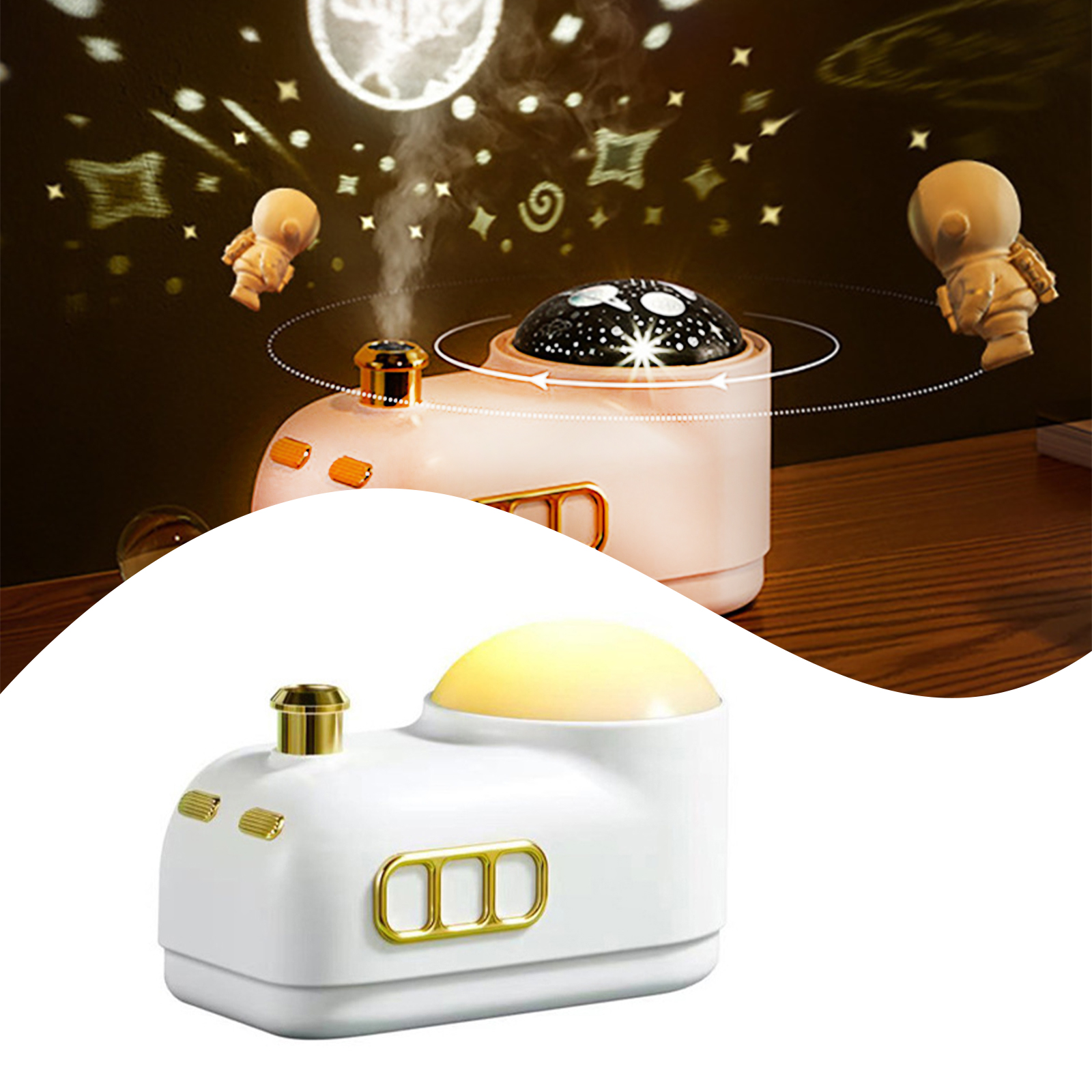 Hapeisy Baby Cool Mist Humidifiers for Bedroom Quiet,Small Humidifier for Home,Cute Train Shape