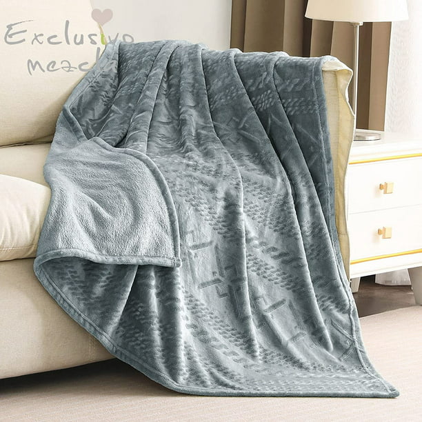 Exclusivo Mezcla Soft Throw Blanket, Large Fuzzy Fleece Blanket ...