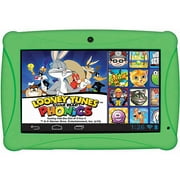 ClickN KIDS 7" Tablet 8GB Memory, Green - Featuring Looney Tunes Phonics