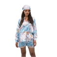 thumbnail image 1 of Birdeem Ensemble de Mode Vintage pour Femmes Chemise Shorts Turban Trois Ensembles Manches Courtes Col Rond Haut/chemise, 1 of 1