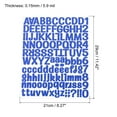 thumbnail image 2 of Uxcell Vinyl Self Adhesive Letter Number Sticker Decal Kit, Blue 126 Piece 4 Sheets, 2 of 5