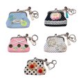 thumbnail image 4 of Canvas Look Coin Purse with Structured Clasp Frame, Compact Accessory for Commute Essentials, Tote Storage, Daily Use, 4 of 9