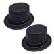 thumbnail image 1 of 2pcs Glitter Fedora Hat Performance Hat Party Cosplay Magician Party Supllies (Black), 1 of 3