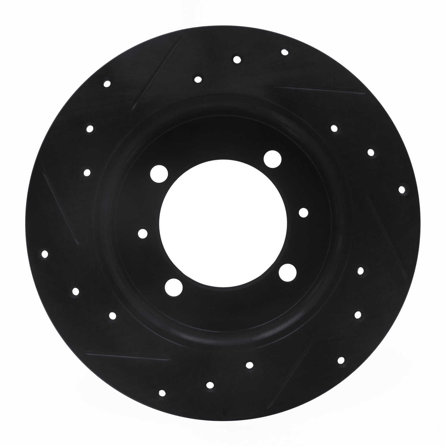 Dynamic Friction Company 633-72011R DFC Brake Rotor - Drilled And Slotted - Black