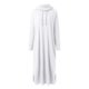 thumbnail image 5 of Gibobby Vestidos de suéter anchos Suéter con capucha de felpa de otoño e invierno para mujer, vestido largo suelto de talla grande con bolsillo recto(Blanco,M), 5 of 5