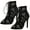 Black, variant on Naierhg 1 Pair Women Sandals Mesh Ankle Strap Ladies Anti Skid Net Surface High Heel Shoes for Party