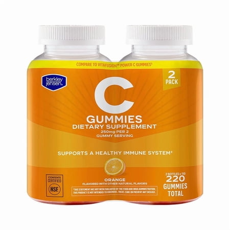 Berkley Jensen Vitamin C 250mg Gummies, 220 ct.
