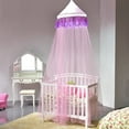 thumbnail image 1 of Costway Elegant Lace Bed Mosquito Netting Mesh Canopy Princess Round Dome Bedding Net, 1 of 10