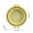 thumbnail image 3 of Foldable Wash Basin for Travel - Portable Plastic Collapsible Basin for Outdoor Camping, Home Use, Vegetable Washing and Laundry（Yellow,S), 3 of 8