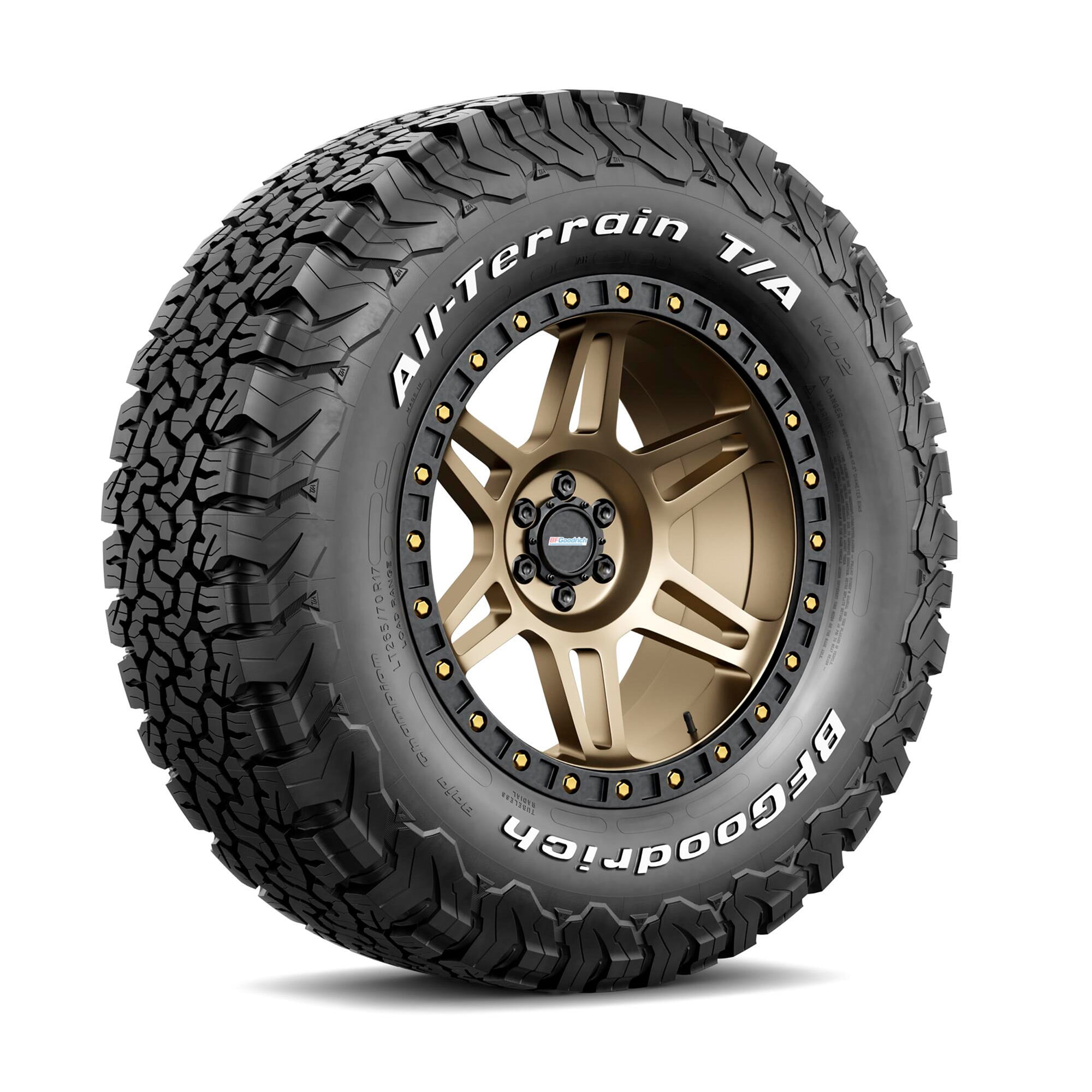 BFGoodrich All Terrain T/A KO2 Radial Car Tire for Light Trucks LT255/55R18/D 109/105R and Crossovers SUVs 