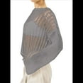 thumbnail image 3 of Pañuelos de Crochet para Mujer, Pareos de Baño Calados, Trajes de Verano Tejidos Gris XL, 3 of 7