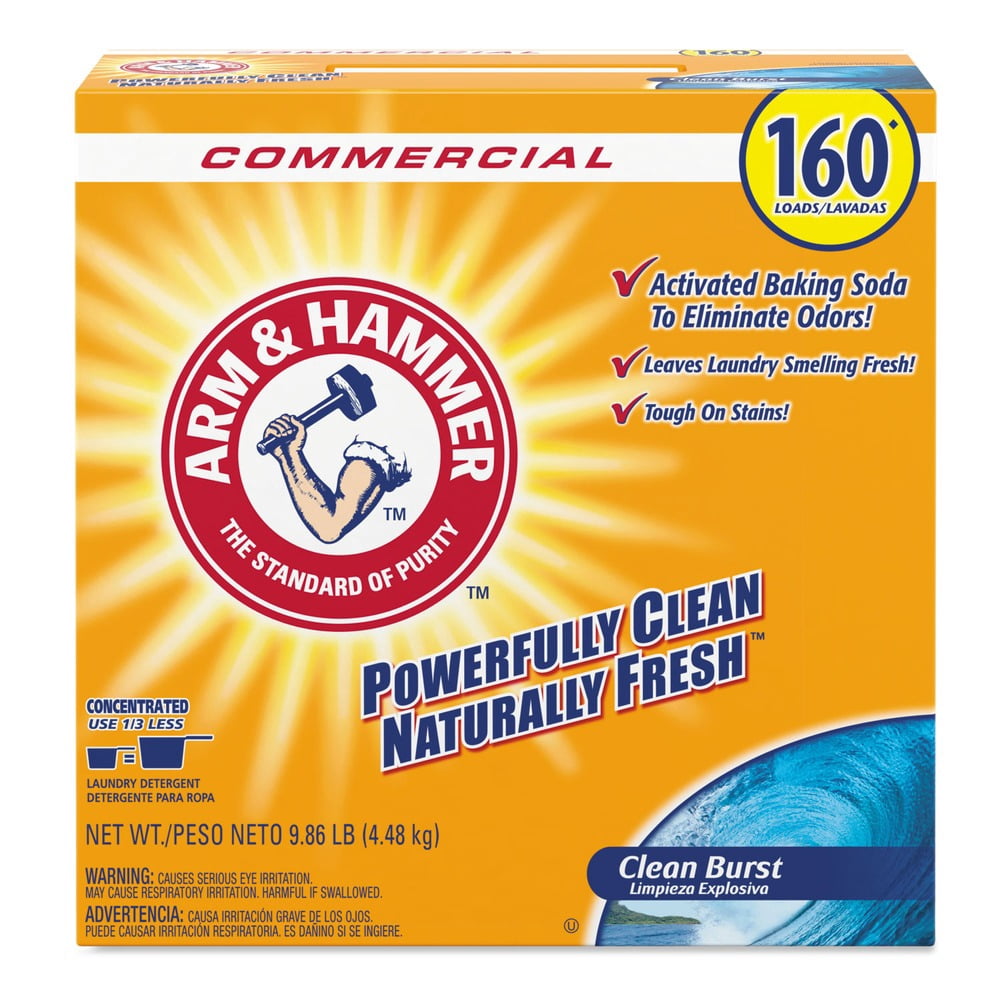 Arm & Hammer Powder Laundry Detergent Clean Burst 11.9 lb Box 3/Carton 3320000109