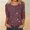 Coffee plus size sequin tshirt a1, variant on Women Plus Size Round Neck Sequins Printed Tshirt 3/4 Sleeve Casual Loose Pullover Tops Fall Basic Blouses Trendy Everyday Wear Fashion Clothes, Red 2XL