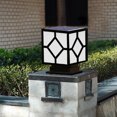thumbnail image 4 of Outdoor LED Solar Power Pillar Light Lamp Waterproof for Villa Courtyard Wall Fence(white light, 4 of 6