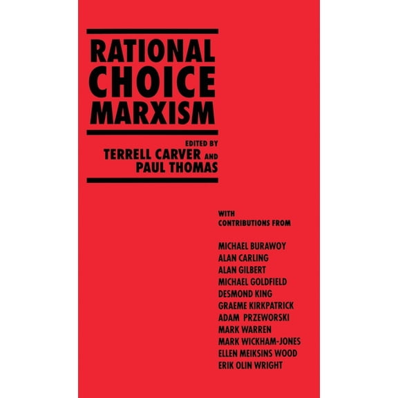 Rational Choice Marxism, (Hardcover)