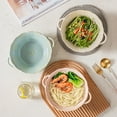 thumbnail image 4 of Ceramic Bowl With Handle, Ramen Bowl Ceramic, Pho Bowls Large, Soup Bowl Microwave Safe, Udon Noodle Bowl-pink-1100ml, 4 of 7