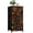 Color 4, variant on Mexican Dresser for Bedroom with 4 Storage Drawers Vibrant Floral Bright Colors Black Dressers Chest of Drawers Steel Framed Fabric Closet Organizers for Dorm Entryway