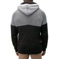 thumbnail image 2 of X RAY JEANS Mens Color Blocked Hooded Sweater, Black, L, 2 of 6