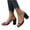 Black, variant on Anuirheih Womens Clear Heels Sandals Transparent Heel Slippers Backless Open Toe Slip on Heeled Mules(Light-pink)