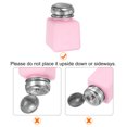 thumbnail image 4 of Uxcell Solvent Alcohol Dispenser 100ml(3.4oz) Press Type Liquid Dispenser Pump with Sealing Stainless Steel Lid, Pink, 4 of 6